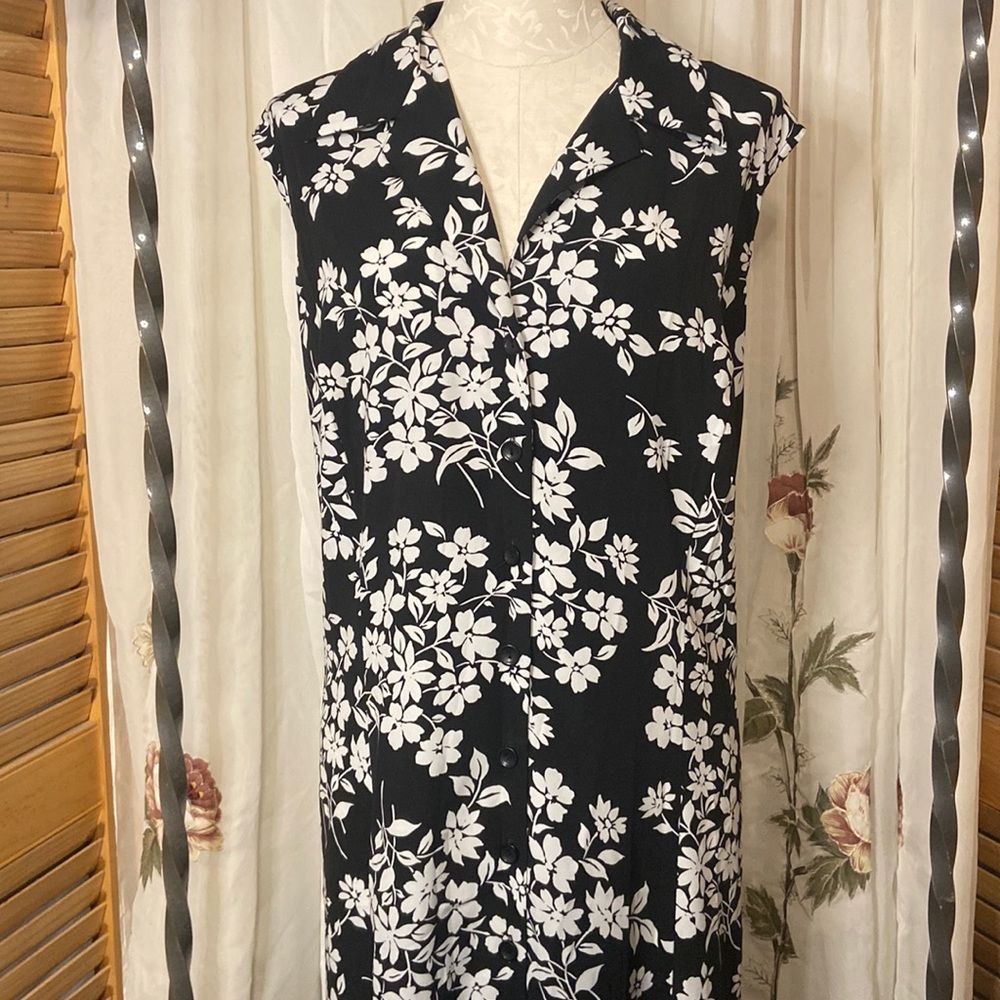 Studio I maxi dress, black/white 25W